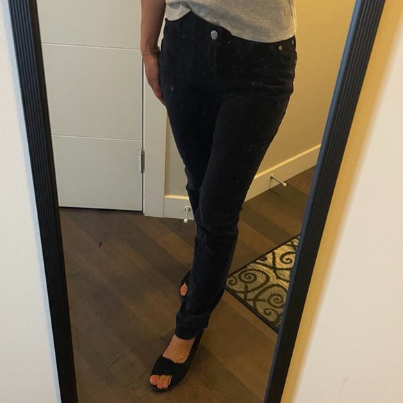 Straight Velvet Pants for Women - Picture 1 of 9